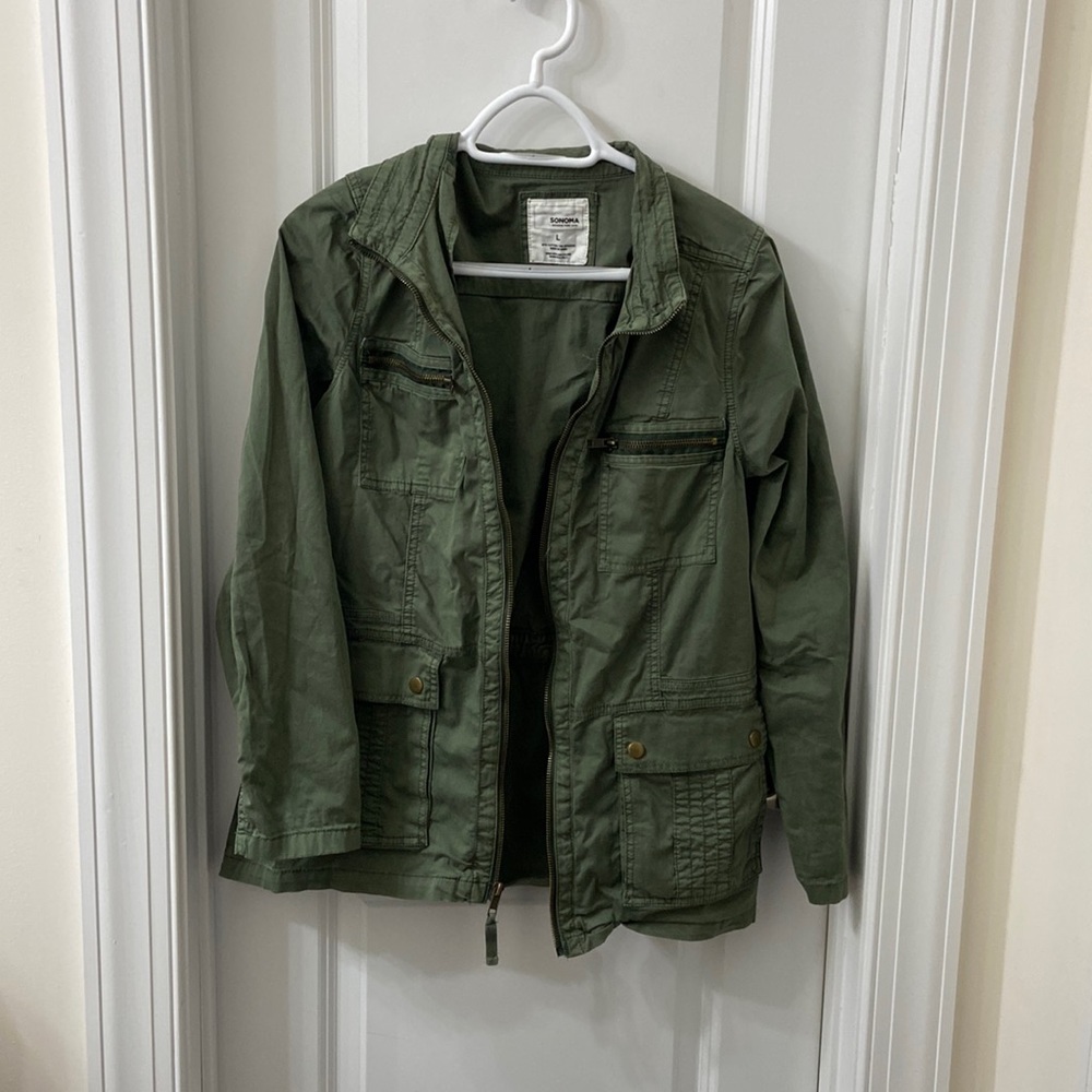 green jacket